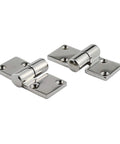 Pair Of Stainless Steel 316 Marine Grade Heavy Duty Left And Right Lift Off Take Apart Hinges With Screws Three Point Five By One Point Five Inches Zero Point Two Inch Thick Durable Cast Hinges For Marine Cabinets Boats And Outdoor Use