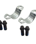 Heavy Duty Bearing Strap Kit For 1350 And 1410 Series Yoke U Joint Kit Replacement OEM 3 70 28X, bolts and straps visible
