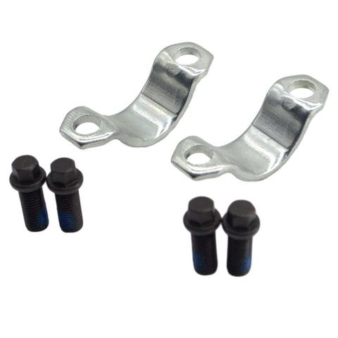 Heavy Duty Bearing Strap Kit For 1350 And 1410 Series Yoke U Joint Kit Replacement OEM 3 70 28X, bolts and straps visible