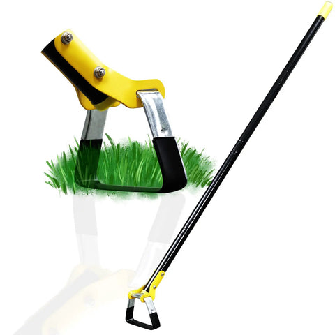 Adjustable Long Handle Stirrup Hoe For Snag Free Weeding And Yard Work Cultivation, 30 To 61 Inch Heavy Duty Push Pull Garden Tool image