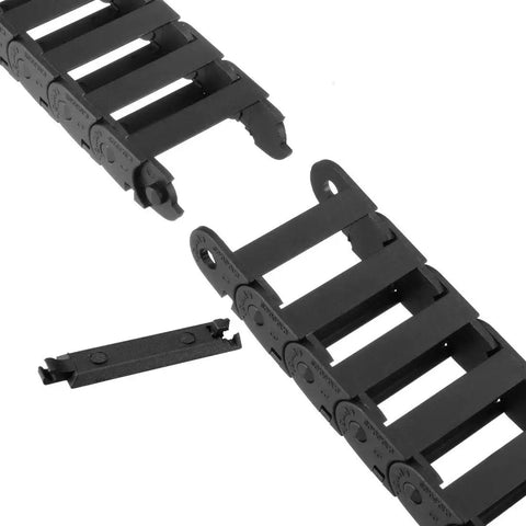 Open Type Drag Chain Cable Carrier With End Connectors 10x30mm 1 Meter Plastic Cable Guide for CNC Router Machines