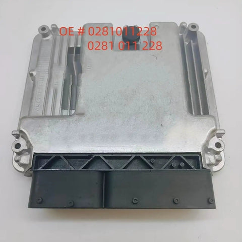 High Performance Car Oil Drain Pan Kit With ECM Module For Iveco Engine Transmission Fluid Storage And Protection That Slams On Your Ride With Top Tier Seal Quality!, silver aluminum ECU module with black base, OE 0281011228