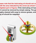 Gold RNC Nanocoated Hardened Steel Extruder Gear For Bambu Lab X1C P1P P1S 3D Printers with blue and green details