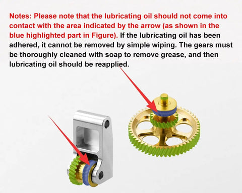 Gold RNC Nanocoated Hardened Steel Extruder Gear For Bambu Lab X1C P1P P1S 3D Printers with blue and green details
