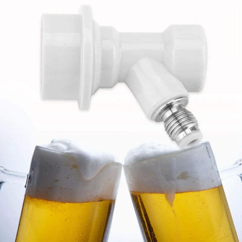 Ball Lock Liquid Disconnect Kit For Homebrew Kegs, white gas inlet, 1/4 MFL thread, with beers.
