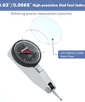 Image of 0 To 0.03 Inch Dial Test Indicator Pro With 0.0005 Inch Precision, showing anti-reflective crystal glass and dial face.