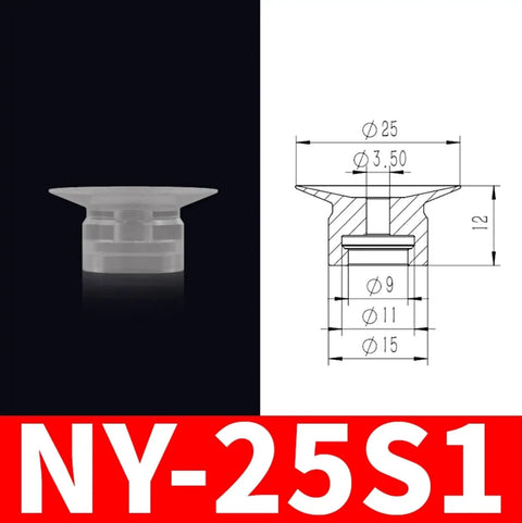 Durable Ny-30s1 Pneumatic Air Fitting Manipulator With Industrial Vacuum Rubber Suction Cup Chuck for Heavy-Duty Handling.