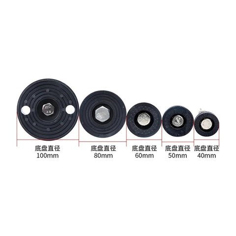Heavy Duty Adjustable Leveling Feet With Swivel Base Stainless Steel Construction For Furniture And Workshop Gear Built Tough Fits M6 M8 M10 And M12 Sizes Hassle Free Pair with various diameters displayed.
