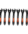 Bike Cone Wrench Set 13mm To 19mm 7-Piece For Wheel Hub Axle Nut Install Remove Spanner Repair Kit For Bicycle Maintenance