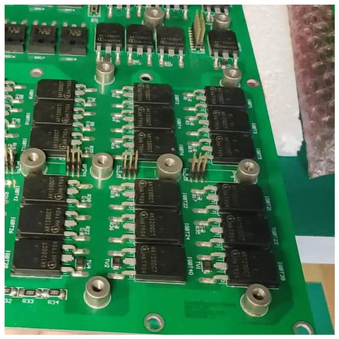 Legit M3 SMD Nuts With Solder Surface Mount Circuit Board Standoffs Heavy Duty Copper Through Hole Spacer Pins For PC Builds on a green circuit board.