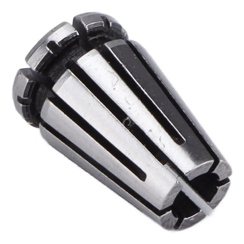 Close-up of ER8 collet from the Rock Solid Phefop 9 Piece Er8 Collet Chuck Set for precise CNC milling tasks.
