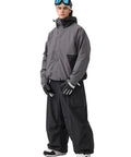 Baggy Snow Pants for Women and Men Insulated Snowboarding Trousers Waterproof Windproof Outdoor Gear Black Loose Fit Ski Pants