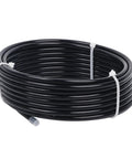 Heavy Duty Nylon Air Line 25ft One Quarter Inch OD Pneumatic Tube DOT Approved SAE J844 Airline Coil Black for Air Brake Systems