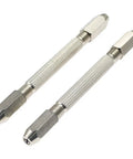 Dual End Hexagonal Pin Vise Wire Tool Boasting A Straight Up Killer Nonslip Grip And Swappable Collets For Tweaking Jewelry Watch Parts And Tiny Hardware Fixes This Badass Two Pack Runs Smooth, showing two pin vises with hexagonal grip.