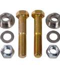 Beefed Up Toe Link Support Kit TLS For X3 UTV Five Eighths Inch Steel Spacer System Strengthens Rear Hub Prevents And Repairs Damage Replaces Soft Factory Aluminum Mount Includes All Necessary Hardware ZRP kit with steel spacers, washers, bolts and nuts
