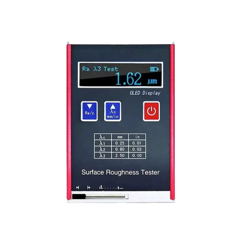 Front view of Digital Portable Surface Roughness Meter With Pro Grade Accuracy Profilometer For Industrial Measurement