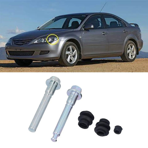 Premium Rear Brake Caliper Slider Pins Kit Replaces BCF1402A For Ford Falcon Models 02-12 Anti Corrosion Metal And Rubber Guide Pin Set Ensures Smooth Shifting And Killer Stopping Power No More Squeaky Brakes Here. Rear brake slider pins kit with rubber boots for Ford Falcon 02-12
