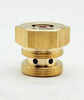 0.192mm Ruby EDM Wire Guide Nozzle With Flat Head And Extended Height for Wire Cutting Machines, gold color, side view
