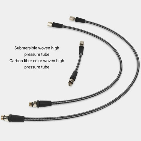 Carbon Fiber Woven Diving Hose With Dope High Pressure Precision displayed on white surface