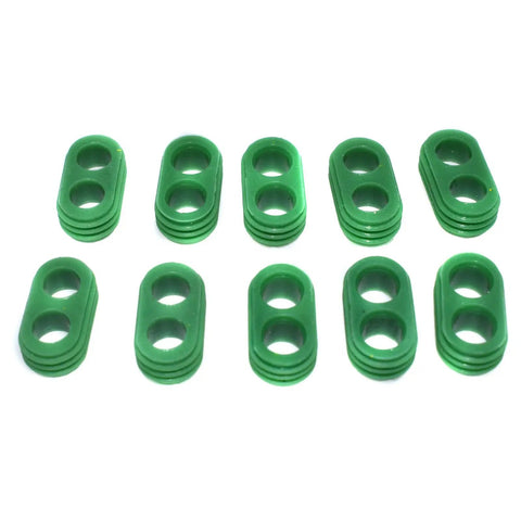 Awesome 10-Piece Two-Way Weather Pack Male And Female Connector Harness Kit For Super Stable Wiring With High Reliability And Easy Install No Docs Needed Just Snap It In And Go. green rubber connector seals, 10-piece set