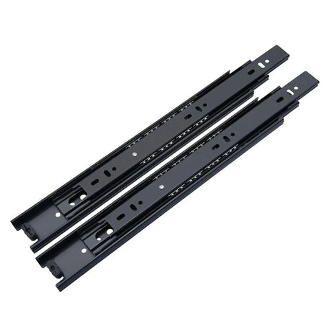 Three-Section Drawer Slide Rail Kit for Cabinets Silent Glide 20 Inch Track System 2 Pieces Easy Install Full Extension