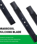 Heavy Duty 42 Inch Mower Mulching Blades For John Deere Riding Lawn Tractors With Round Mounting Hole