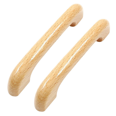 10 Pack Wood Cabinet Pulls Handles 4.92 Inch Overall Length 0.98 Inch Height 3.78 Inch Center to Center 96mm for Kitchen Drawers Doors Dresser