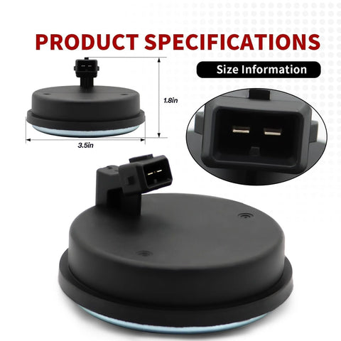 Nakkaa rear wheel hub ABS speed sensor with 2-pin plug for Hyundai Santa Fe (2007–2017) and Sorento (2010–2015) rear