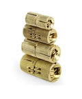Barrel Hinges Set Of 5 Hidden Hinges For Cabinets And Small Boxes Brass 8mm To 18mm 180 Degree Swing Adjustable Screws For Precise Fit