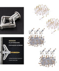 Hollow Wall Anchor Kit 400pc Assortment For Drywall Do It All Expansion Anchors With Split Rib Design Anti Rotation Rust Resistant And Heavy Duty Durable Fasteners For Easy Secure Mounts for plasterboard