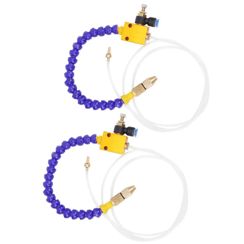 2 Pack Mist Coolant Lubrication Spray System For CNC Lathe Milling And Drilling, Mist Sprayer With 8mm Air Pipe