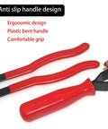 Universal 22-Piece CV Joint Boot Clamp Pliers Kit For Cars, ATVs, And UTVs, Includes Clamp Tool For Installing CV Boots, Fuel Filters, Water Pumps, Cooling System Hoses, And More Maintenance Essentials. Red anti-slip plastic handle pliers
