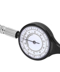 Chrees Map Measuring Gauge, Mini Metal Wheel, Outdoor Calculator showing a round measuring wheel with a needle scale for accurate distance measurement.