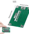 Heavy Duty 3S 40A Lithium Battery Protection Board For 18650 Cells shown with measurement indicators in hand for size context.