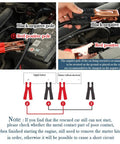 Using Beefy 67 Inch 150 Amp Heavy Duty Jumper Cables With Tough Alligator Clips for car battery boost setup.