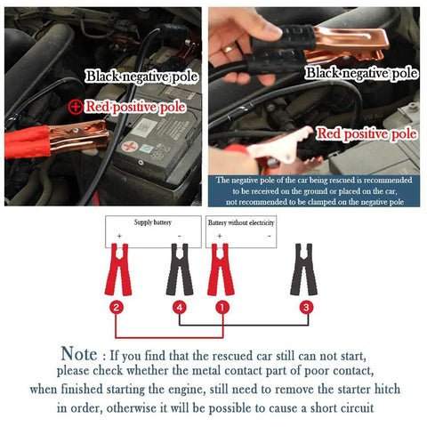 Using Beefy 67 Inch 150 Amp Heavy Duty Jumper Cables With Tough Alligator Clips for car battery boost setup.