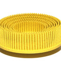 Scotch Brite Roloc Bristle Disc 3 Inch Yellow 80 Grit Medium, circular abrasive tool for surface prep and deburring