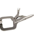 Solid 9 Inch Locking C Clamp Steel Welding Pliers Grip Wood Tenon Locator With Wide Jaws, stainless steel tool for secure gripping.
