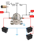 Beefy 200A 12V Three Terminal Solenoid Relay For Golf Carts And Heavy Duty Winches, Marine Ready SPST 12VDC, Zinc Plated Housing, Pro Grade Switch For Auto, ATV, Boat Projects With Smooth Power Switching, wiring diagram with batteries and alternator
