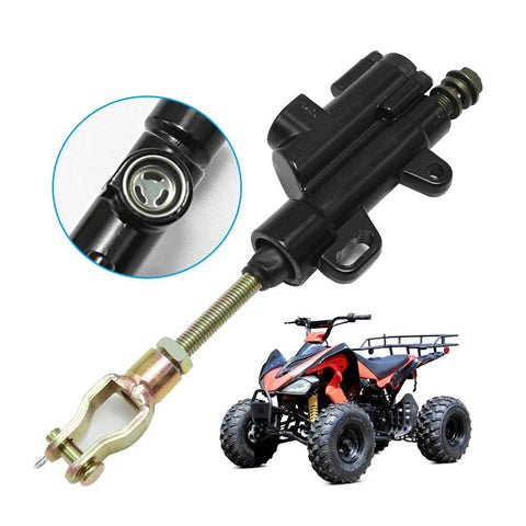 Hydraulic Rear Brake Master Cylinder Ride Ready Direct Fit Replacement For 50cc To 125cc ATVs And Dirt Bikes With 10mm Banjo Bolt