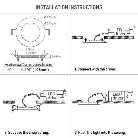 12 Pack 4 Inch Ultra Thin LED Recessed Lights With J Box 3000K Warm White 10W Dimmable 700 Lumen LED Downlight ETL And Energy Star Listed Easy Install Low Profile Ceiling Fixture