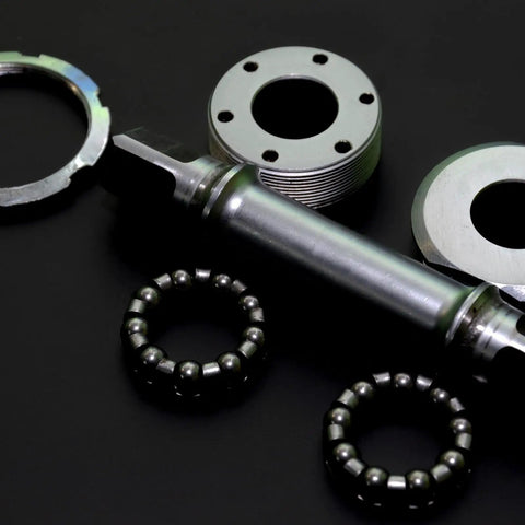 Bicycle Crank Ball Bearing Set One Fifth Inch 6mm Ball Size With Nine Balls Per Bearing Two Pack For Mountain Bike Bottom Bracket Replacement
