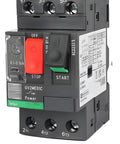 One PC of the Badass GV2ME01C Thermal Magnetic Circuit Breaker front view, motor control applications, heavy duty design.