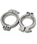 44mm V Band Flange Clamp Set For MVR Wastegate Replacement With Stainless Steel Inlet And Outlet Flanges Includes Screws Nuts And Seals