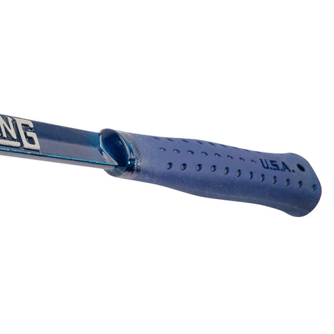 Hammertooth Style Hammer 24 Oz With Long Handle Rip Claw Smooth Face Shock Reduction Grip USA Made, handle detail