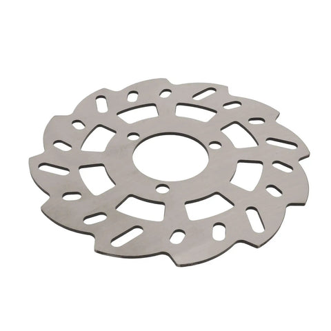 Heavy Duty 140mm Disc Brake Rotor With Innovative Cutout Cooling Tech For Rapid Heat Dissipation close-up view showing cutout design.