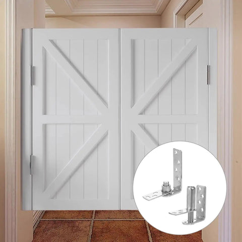 Stainless Steel Double Gate Hinges With Dual Direction Opening And Automatic Rebound for cafe saloon doors and cabinet doors