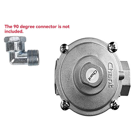 Premium Gas Pressure Regulator for Natural Gas and Propane, One Half In NPT In Out, Inlet One Half PSI, Outlet 5 to 10 Inches Water Column