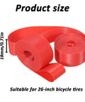 2 Pack 26 Inch 18mm PVC Rim Tape And Tire Liner For Mountain And Road Bikes Puncture Resistant Inner Tube Protection Pad