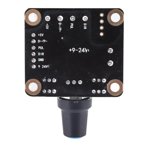 Heavy Duty Closed Loop Stepper Motor Kit Featuring Rugged Alloy Steel Construction And Silent Runner For Zero Skip Control On CNC Engraving And 3D Printing Shop Projects, black control board with connections.